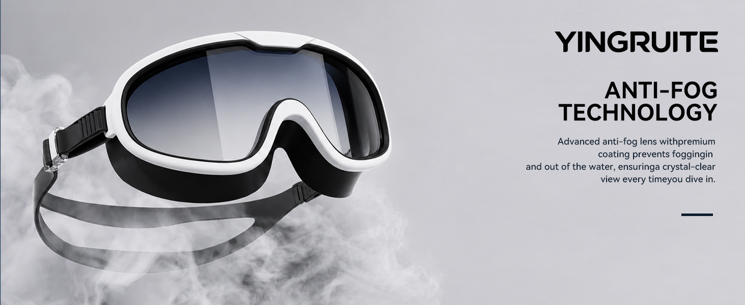 Advanced anti-fog coating, designed for every swim