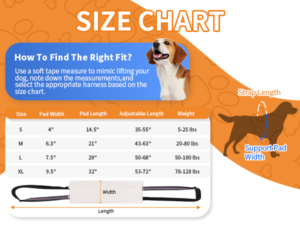 AIITLE Heavy-Duty Dog Lift Harness - Adjustable Hind Leg Support Sling for Elderly/Disabled Dogs