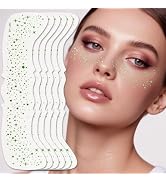 Wendy 10PCS Glitter Freckles Face Tattoo, Makeup Patches - Face Glitter Makeup Speckles, Waterpro...
