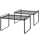 Shantton 2Pack Kitchen Cabinet Shelf Counter Organizer Rack Pantry Storage Bathroom Bedroom Offic...