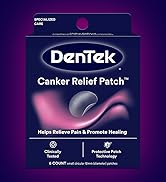 DenTek Canker Relief Sore Patch Relieves Canker Pain, 6 Count (Pack of 1)