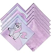 10 Pack Cute Unicorn Microfiber Cleaning Cloth Multicolors for Cleaning Lens, Sunglasses, Eyeglas...