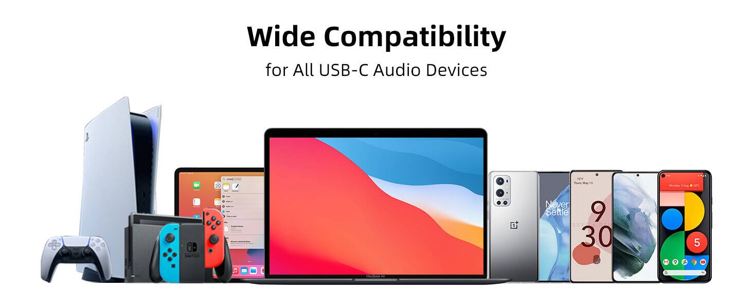 usb c headphones wired