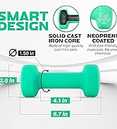 Yes4All Neoprene Coated Dumbbell Hand Weight Sets of 2 - Multiple Weight Options with 15 Colors, ...