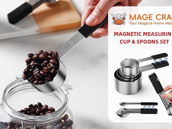 magnetic measuring cups