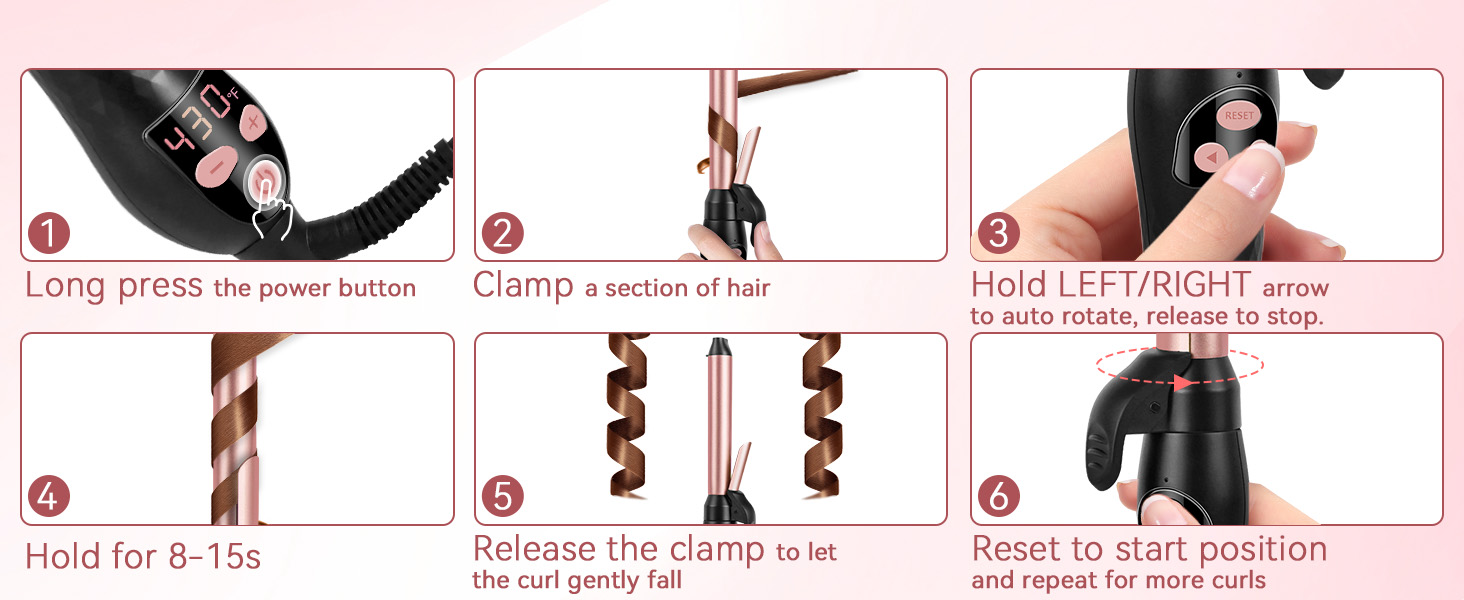 hair curler automatic rotating