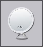 MIRRORVANA 10X Magnifying Mirror for Applying Makeup - Suction Cup Cosmetic Make-up Mirror