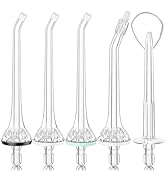 COSLUS Water Dental Flosser Pick Tip: Water Flossers Tip Replacement Heads Heads Jet Tips 5-PCS, ...