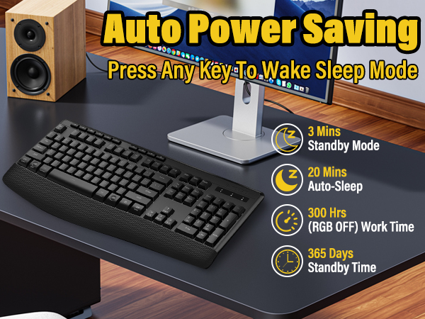 Wireless Bluethooth RGB Keyboard