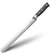 YFWOOD Brisket Knife – 12 inch Carving Knife for Meat Cutting, BBQ, Turkey – Razor Sharp High Car...