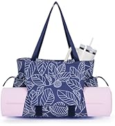 sportsnew Yoga Mat Bag Tote Yoga Gym Bags For Women Men with Waterproof Wet Pocket &amp; Hook-and-loo...