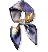 PoeticEHome 100% Pure Mulberry Silk Square Scarf 27