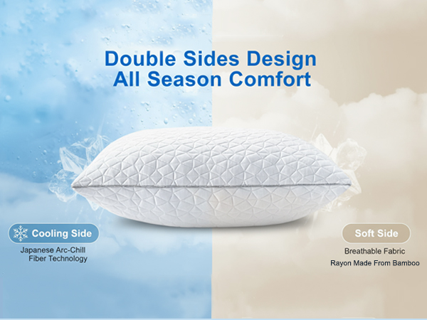 memory foam pillows side sleeper pillow queen pillows set of 2 pillows standard size set of 2