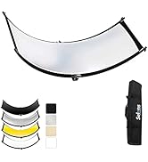 Selens Curved Reflector Clamshell Light Reflector/Diffuser, 24x70 inches Photography Lighting Ref...