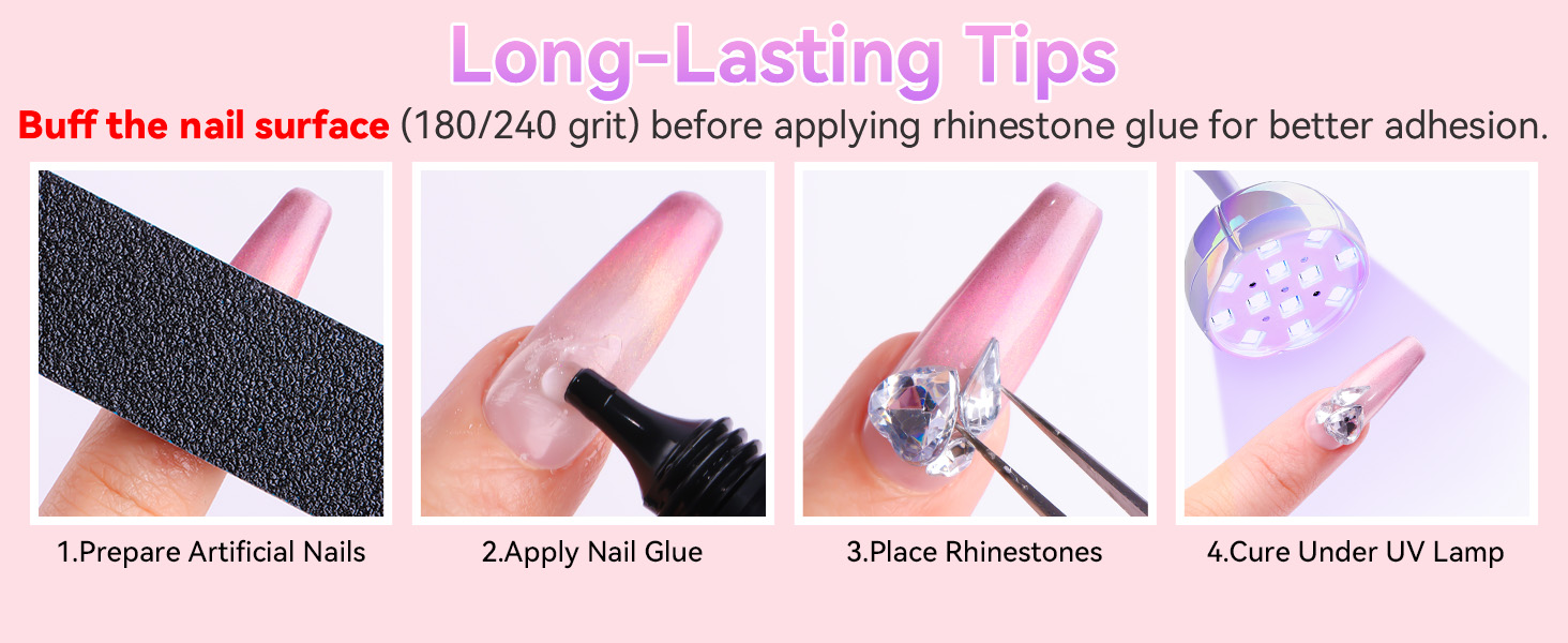 nail rhinestone glue