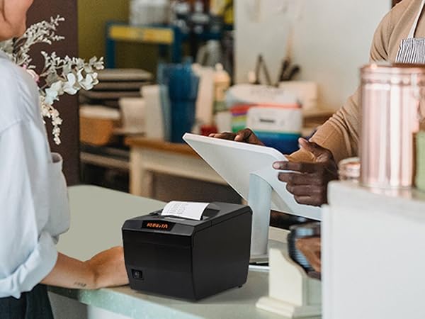 RP327 thermal pos printer on retail counter