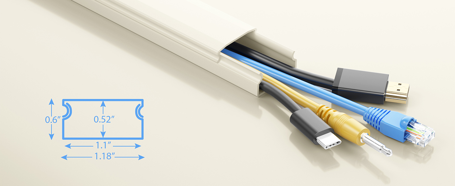 beige large cord hider