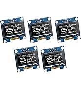 Hosyond 5 Pcs 1.3 Inch IIC I2C OLED Display Module 128x64 Pixel SH1106 Screen Module Compatible w...