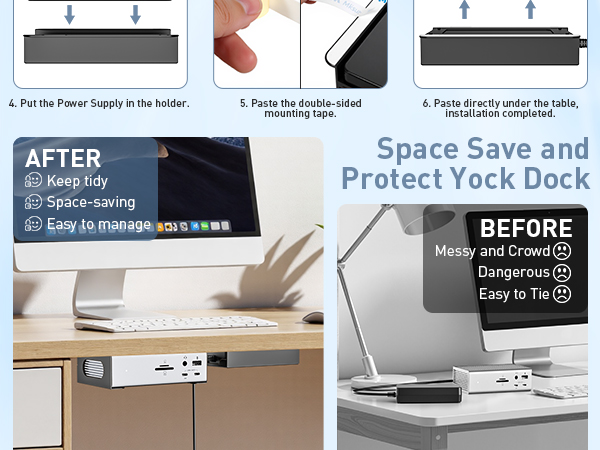 under desk holder caldigit ts4 dock