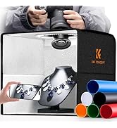 K&amp;F CONCEPT Photo Studio Light Box - 12"x12" Shooting Tent, Light Box Photography with 120 LED Li...