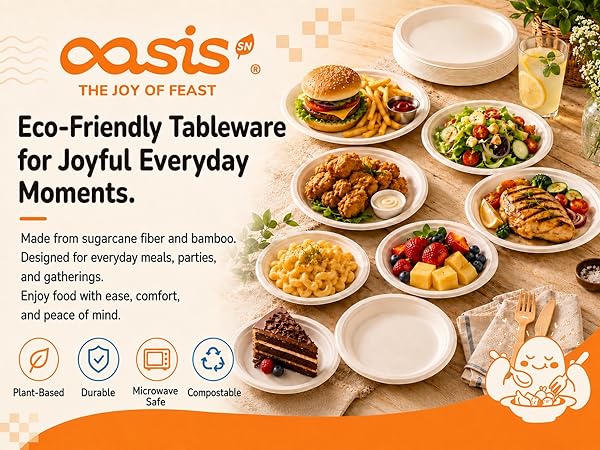 OasisSN Eco-Friendly Tableware