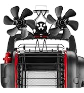 HIDALIFE Wood Stove Fan for Buddy Heater, 12 Blades Heat Powered Dual Motor Fan with Heater Top T...