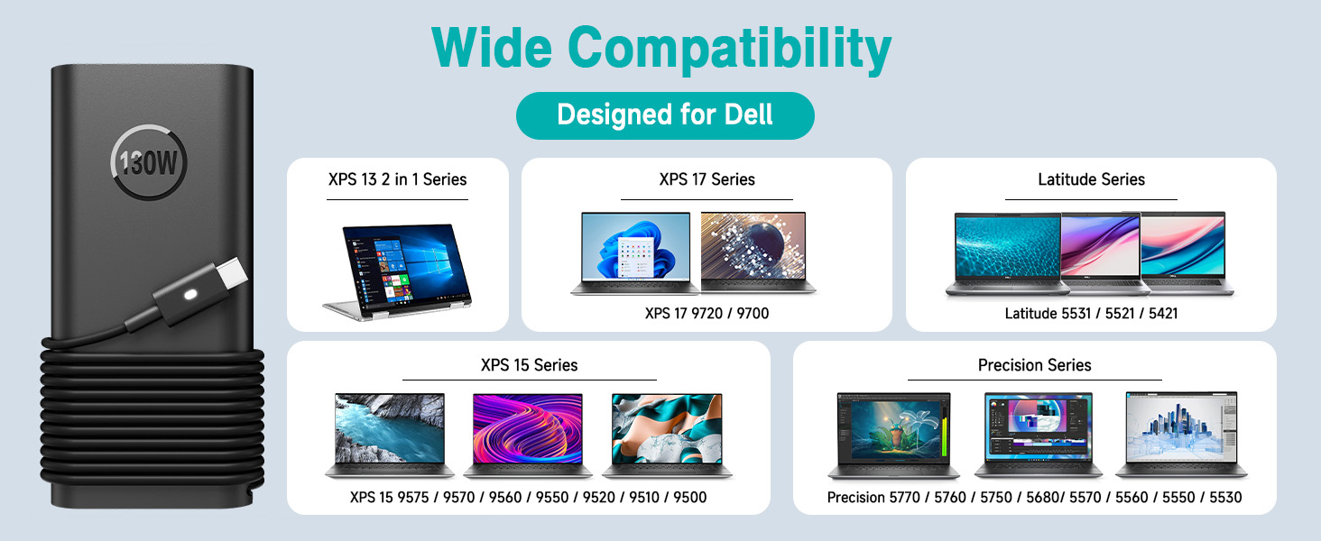Charger for Dell XPS