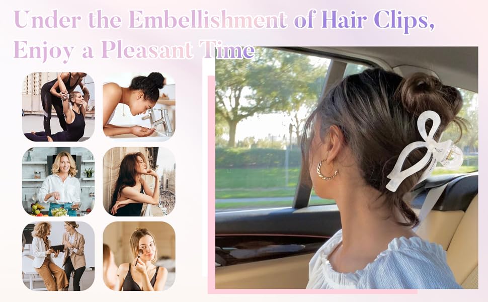 Under the Embellishment of Hair Clips, Enjoy a Pleasant Time