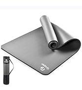 Yoga Mat Non Slip NBR Extra Thick Yoga Mat, 72"L x 32"/24"W x 0.6"/0.4"TH (185cm x 80cm/61cm x 15...