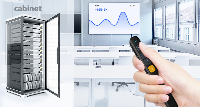 When computers are placed in cabinets