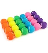 PHOEPET 24-Pack Tennis Balls for Beginner Training Practice- Bulk Dog Balls for Fetch Chew Toys(M...