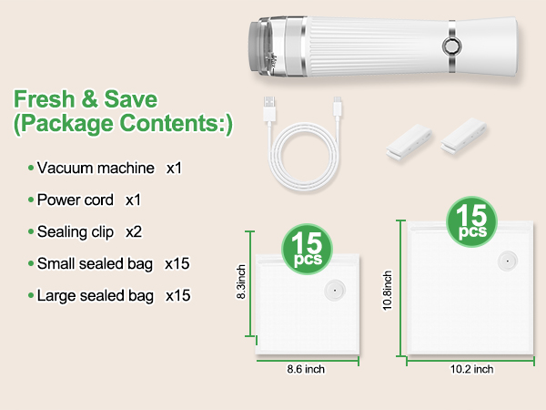 Vacuum Sealer for Food Food Saver Vacuum Sealer Machine Compact Handheld Vacuum Sealer