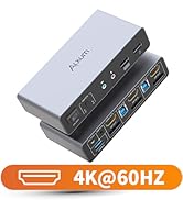 Alxum USB 3.0 HDMI KVM Switch 2 Monitors 2 Computers