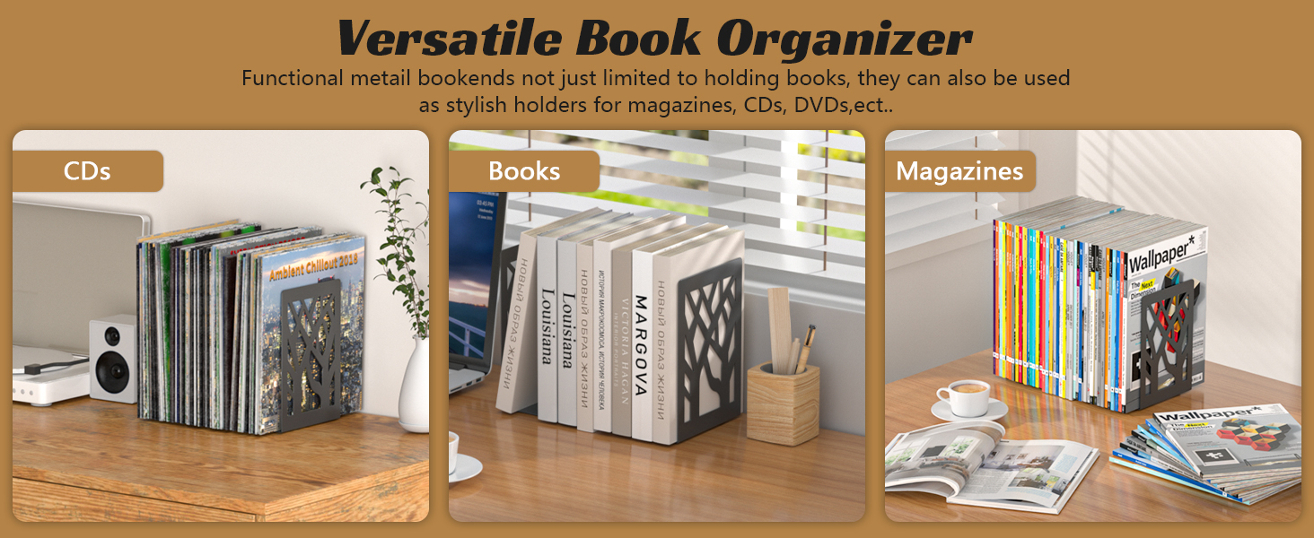 book holders for shelves