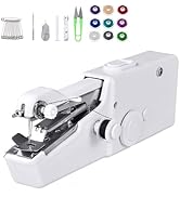 Ausenzup Handheld Sewing Machine, Portable Mini Hand Held Sewing Machine Cordless Electric Stitch...