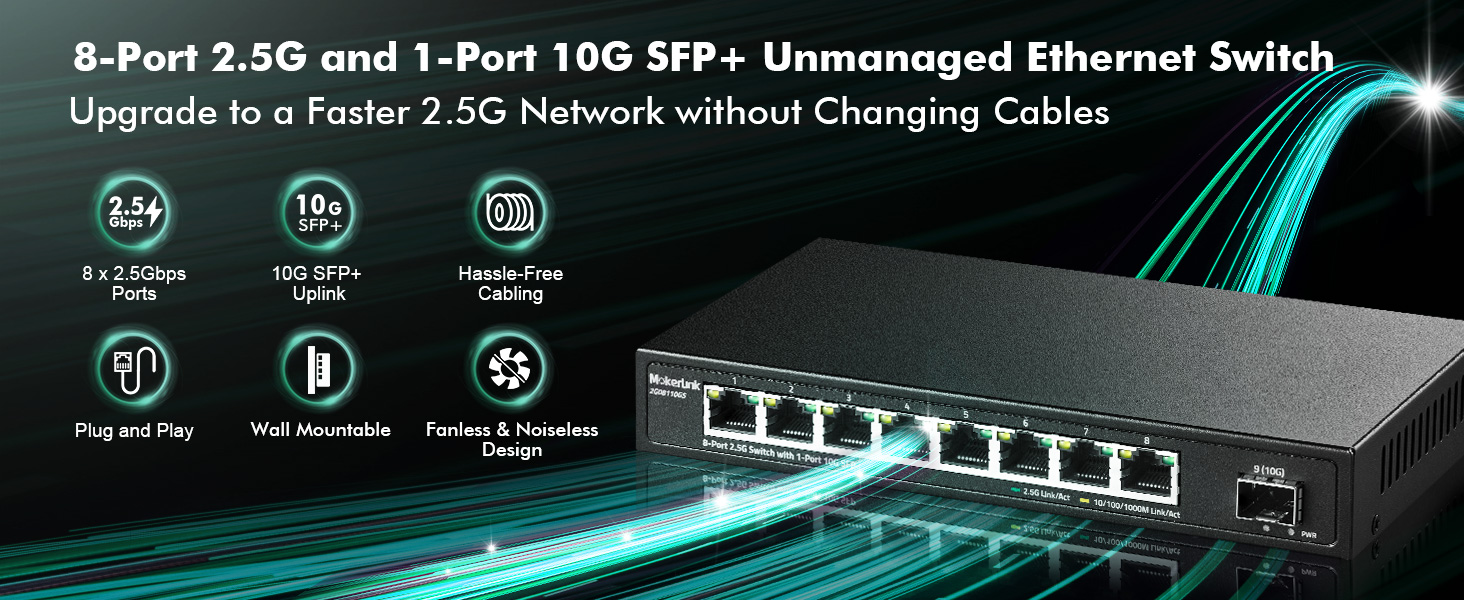 8 port 2.5g ethernet switch