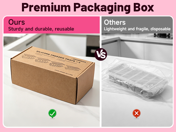 ice trays for freezer with lid