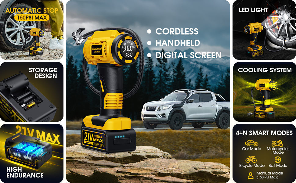 Digital tire inflator