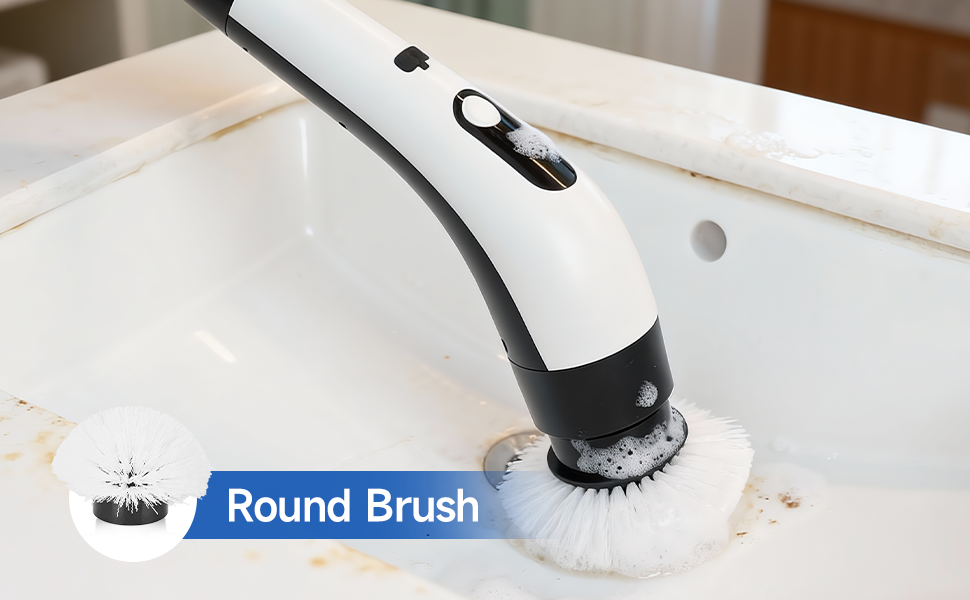 The eight replaceable brush heads are suitable for multiple scenarios or can be removed separately