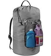 Laundry Bag with Shoulder Straps and Mesh Pocket Laundry Backpack Large Portable Laundry Hamper f...