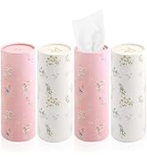 4PCS Car Tissue Holder,Extractable Portable Car Tissue Cylinder for Storing Each Box 50 Tissues,F...