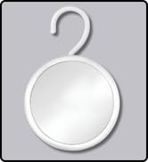 MIRRORVANA Hanging Fogless Shower Mirror for Shaving with 360° Rotatable Swivel Hook - Anti Fog