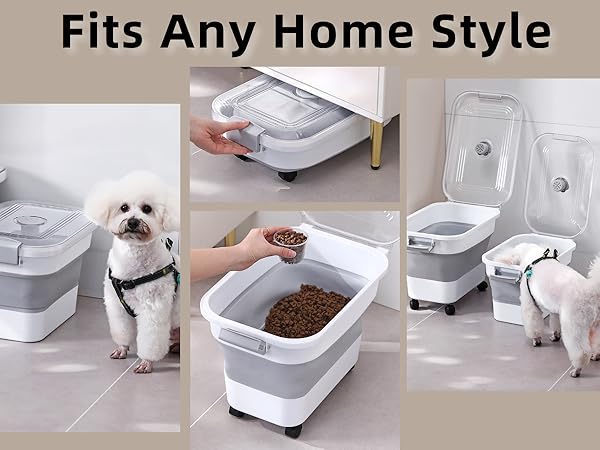 DDMOMMY Collapsible 30-Pound Dog Food Bin