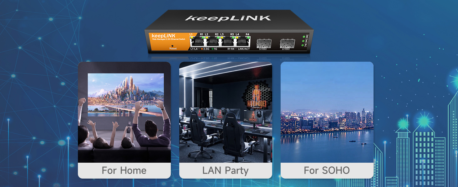 2.5gb switch web managed 6 port