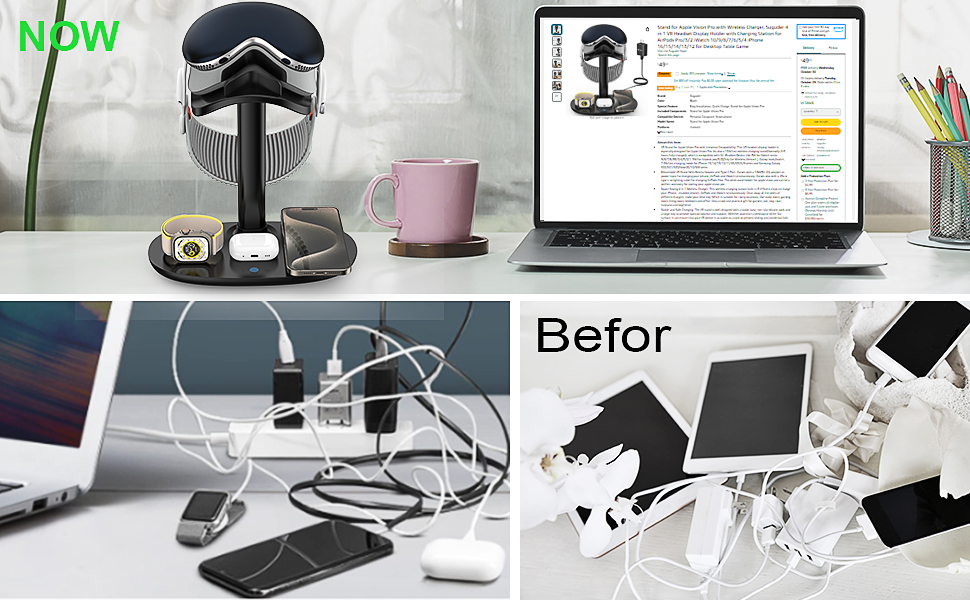 headphone stand with charger