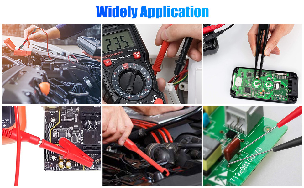 Soft Silicone Electrician Test Leads Kit