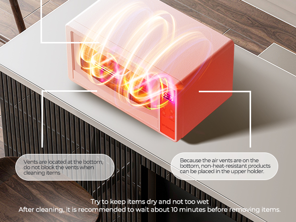Dry Heat Cabinet UV Light Cleaner