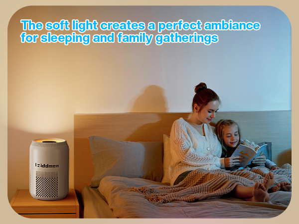 Rddmen 3-in-1 Air Purifier for Home - H13 HEPA Air Filter, Covers Up to 1095 sq ft