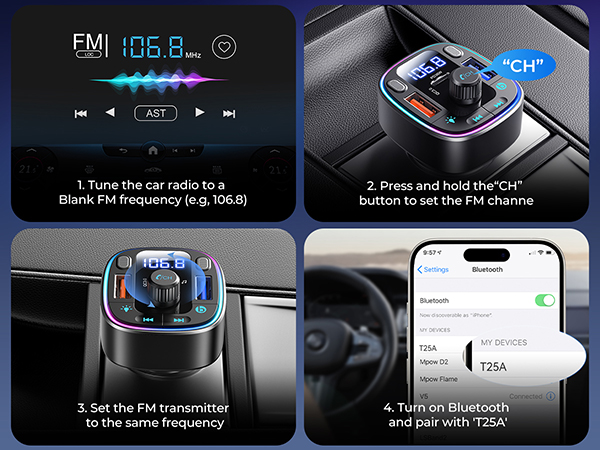 fm bluetooth transmitter