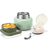 eedabros Soup Thermo for Hot Food, 16.9 oz Vacuum Insulated Food Jar with 316 Stainless Steel Int...